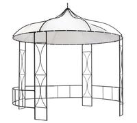 vidaXL Cenador Redondo Carpa de Jardín Tienda al Aire Libre Marquesina Color Taupé, Blanco, Antracita y mas