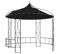 vidaXL Cenador redondo gris antracita 300x290 cm