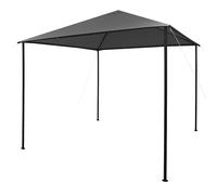 vidaXL Cenador tela y acero gris antracita 180 g/m² 3x3 m
