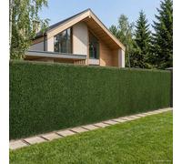vidaXL Cerca Artificial Verde claro 1,5 x 3 m PVC y Acero