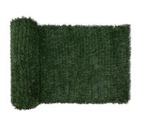 vidaXL Cerca Artificial Verde oscuro 1 x 4 m PVC y Acero