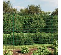 Vidaxl Cerca de Alambre con Brida 1,6x25 M Color Verde, Antracita - Ideal para Seguridad y Privacidad en el Jardín Green