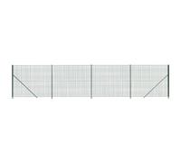 vidaXL Cerca de alambre con brida verde 2,2x10 m