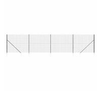 vidaXL Cerca de alambre con pinchos de anclaje gris antracita 2,2x10 m Antracita