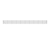 vidaXL Cerca de alambre con pinchos de anclaje gris antracita 2x25 m