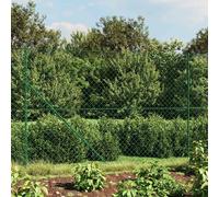 Vidaxl: Cerca de Alambre con Pinchos de Anclaje 1,8x25 M - Verde/Antracita/Plateado Green