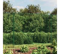 vidaXL Cerca de alambre con pinchos de anclaje verde 1,8x25 m
