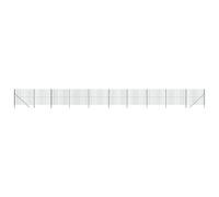 vidaXL Cerca de alambre de acero galvanizado verde 2x25 m Verde