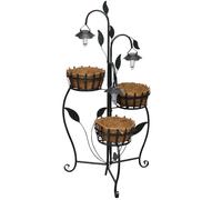 vidaXL Cesta Para Plantas Con Luces LED