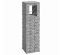 vidaXL Cesta poste de gaviones de hierro 50x50x180 cm