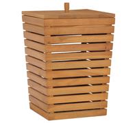 vidaXL Cesto de la ropa sucia madera maciza de teca 30x30x45 cm