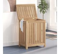 vidaXL Cesto de la ropa sucia madera maciza de teca 50x35x60 cm