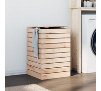 vidaXL Cesto para la ropa sucia madera maciza de pino 44x44x66 cm
