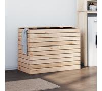 vidaXL Cesto para la ropa sucia madera maciza de pino 88,5x44x66 cm