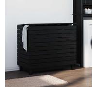 vidaXL Cesto para la ropa sucia madera maciza de pino 88,5x44x76 cm