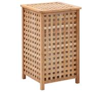 vidaXL Cesto para ropa sucia madera maciza de nogal 39x39x65 cm