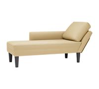 vidaXL Chaise longue con cojín de tela de pana gris en color Verde claro/Gris claro/Crema y más | acolchados duraderos para sofás de jardín terraza exterior