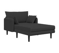 vidaXL Chaise Longue de Gran tamaño Gris Oscuro Bouclé