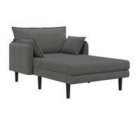 vidaXL Chaise Longue de Gran tamaño Gris Oscuro Tela de Pana