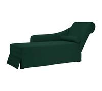 vidaXL Chaise longue respaldo reposabrazos derecho terciopelo