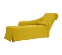 vidaXL Chaise longue respaldo reposabrazos derecho terciopelo en color Crema/Gris claro/Negro y más