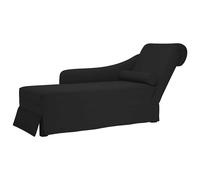 vidaXL Chaise longue respaldo reposabrazos derecho terciopelo en color Crema/Gris claro/Negro y más