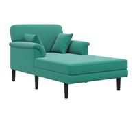 vidaXL Chaise Longue Tuquesa Terciopelo
