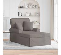 vidaXL Chaise Lounge con Falda 3 uds. Taupé tela 91 x 157 x 91 cm