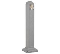 vidaXL Cisterna de Jardín con Grifo Aspecto de Piedra Columna Color Antracita, Gris claro, y mas