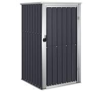 vidaXL Cobertizo de herramientas jardín acero galvanizado 88x89x161 cm