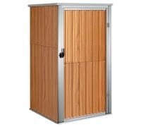 vidaXL Cobertizo de Herramientas Jardín Accesorio Cubierta Organizador Espacio Almacenamiento Caseta con Puerta para Casa Acero Galvanizado