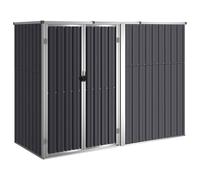 Cobertizo de herramientas jardín acero galvanizado 225x89x161cm