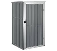 vidaXL Cobertizo de Herramientas jardín Acero galvanizado 88x89x161 cm