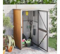 vidaXL Cobertizo de herramientas jardín acero galvanizado 88x89x161 cm
