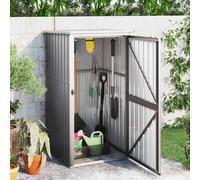 vidaXL Cobertizo de Herramientas Jardín Acero Galvanizado Patio Cubierta Color Marrón, Gris, Verde y mas