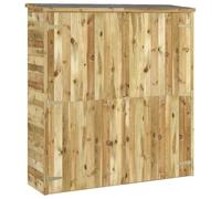 vidaXL Cobertizo de Herramientas Madera Pino Maciza 163x50x171 cm