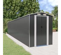 vidaXL Cobertizo de jardín acero galvanizado antracita 192x1021x223 cm