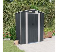 vidaXL Cobertizo de jardín acero galvanizado antracita 192x108x223 cm