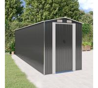 Cobertizo De Jardín Acero Galvanizado Antracita 192x606x223 Cm Vidaxl
