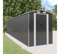 Cobertizo De Jardín Acero Galvanizado Antracita 192x855x223 Cm Vidaxl