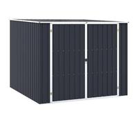 vidaXL Cobertizo de Jardín Acero Galvanizado 195x198x159 cm Casata Color Antracita, Gris, Marrón y mas