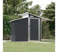 vidaXL Cobertizo de jardín Acero galvanizado Antracita 270x130x208,5 cm para herramientas