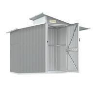 vidaXL Cobertizo de jardín acero galvanizado 270x130x208,5 cm – Color Antracita, Gris, Verde y más