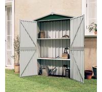 vidaXL Cobertizo de Jardín Acero Galvanizado Paito Casata Exterior Color Gris, Marrón, Verde y mas