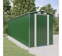 Cobertizo De Jardín Acero Galvanizado Verde 192x689x223 Cm Vidaxl