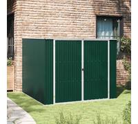 vidaXL Cobertizo de jardín acero galvanizado verde 195x198x159 cm