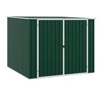 vidaXL Cobertizo de jardín acero galvanizado verde 195x198x159 cm