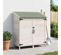 vidaXL Cobertizo de Jardín Blanco 106 x 56 x 113,5 cm