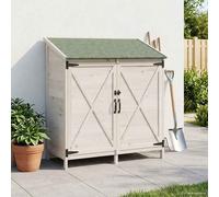 vidaXL Cobertizo de Jardín Blanco 106 x 56 x 113,5 cm