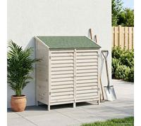 vidaXL Cobertizo de Jardín con techo Blanco 106 x 56 x 113,5 cm